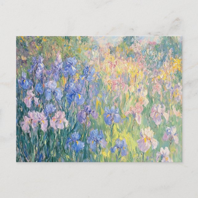 Postal Postcarta de arte de Monet Vintage (Anverso)