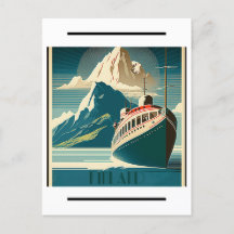 Postcarta de arte de viajes de la época de Finland