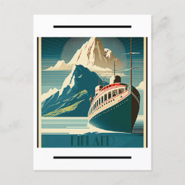 Postal Postcarta de arte de viajes de la época de Finland