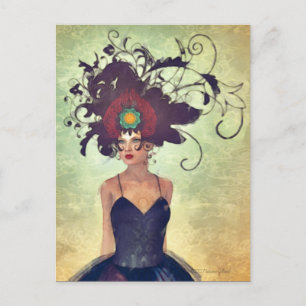 Postal Postcarta de arte gótico surrealista WH 002