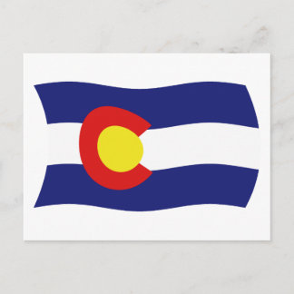 Postal Postcarta de bandera de Colorado