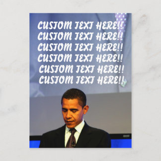 Postal Postcarta de Barack Obama personalizable