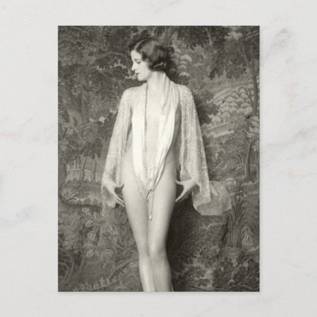 Postal Postcarta de belleza francesa de principios del si (Anverso)