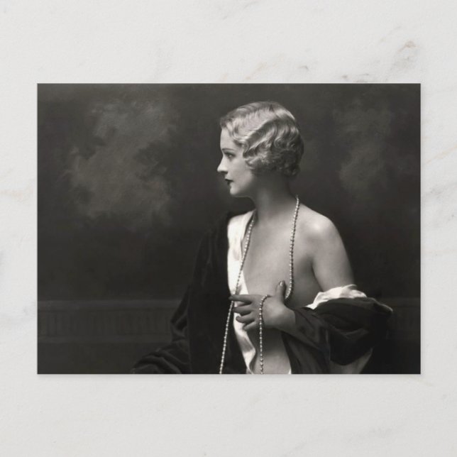 Postal Postcarta de belleza francesa de principios del si (Anverso)