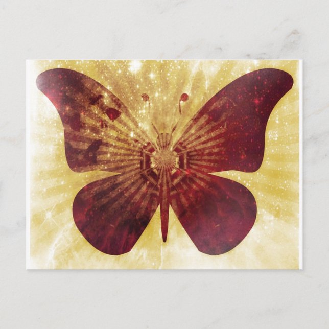 Postal Postcarta de Besos de Mariposa (Anverso)