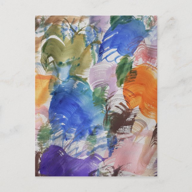 Postal Postcarta de bienvenida de color (Anverso)