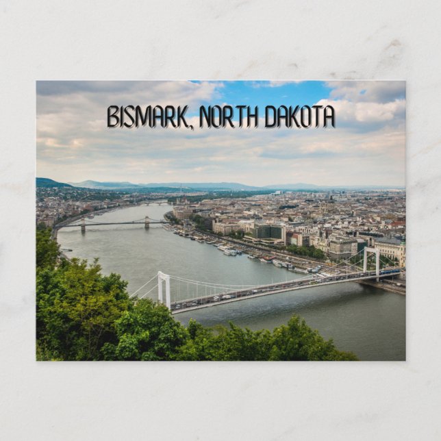 Postal Postcarta de Bismark North Dakota (Anverso)