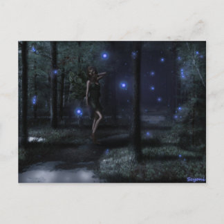 Postal Postcarta de bosque de hadas
