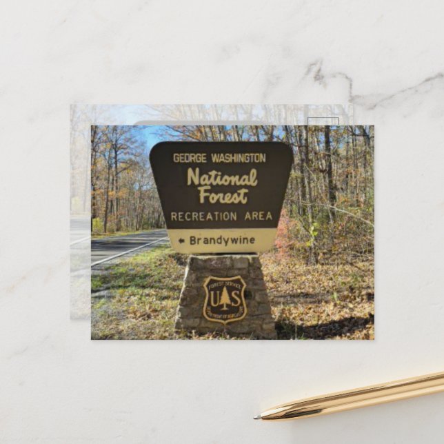 Postal Postcarta de Brandywine Campground (Anverso/Reverso In Situ)