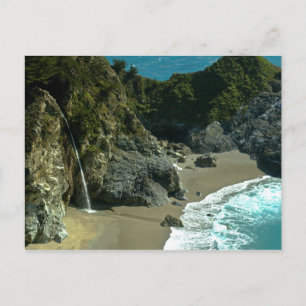 Postal Postcarta de cataratas de la costa de California