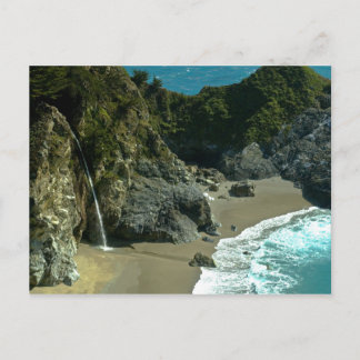Postal Postcarta de cataratas de la costa de California