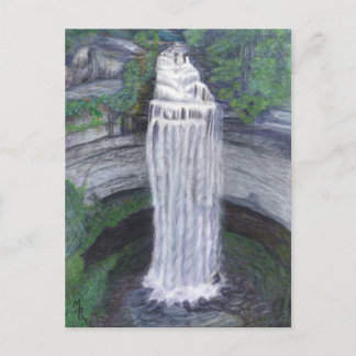 Postal Postcarta de cataratas de otoño