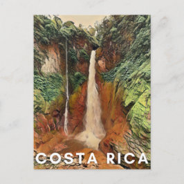 Postal Postcarta de cataratas tropicales de Costa Rica
