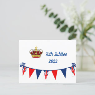 Postal Postcarta de celebración del 70 de julio de 2022