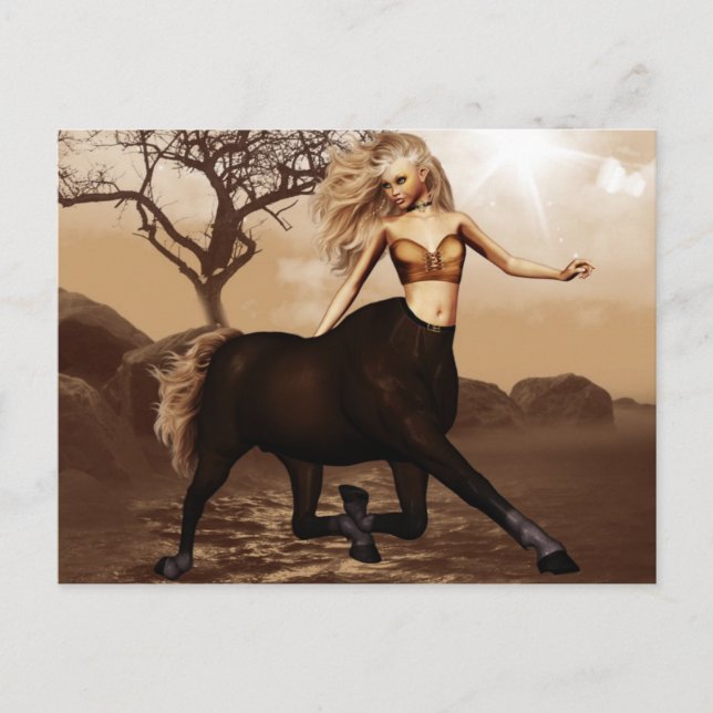 Postal Postcarta de Centaur para mujeres (Anverso)
