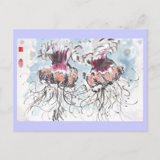 Postal Postcarta de Cephea Jellyfish (Anverso)