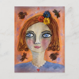 Postal Postcarta de Chica astuta