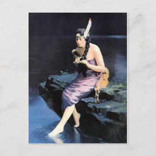 Postal Postcarta de Chicas de calendario de las Madres de