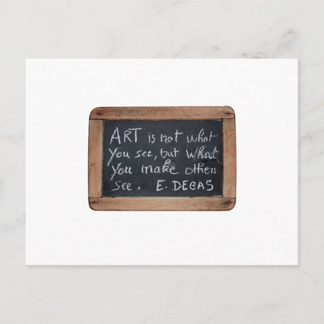 Postal Postcarta de citas de artista de Ardoise 03 (Anverso)