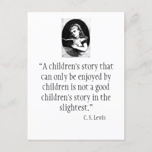 Postal Postcarta de citas de C.S. Lewis