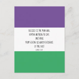 Postal Postcarta de citas de George Eliot