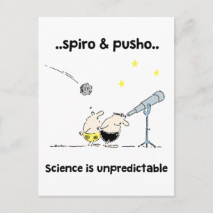Postal Postcarta de citas motivacionales de la ciencia Sp
