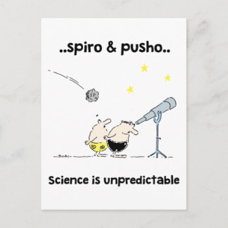 Postal Postcarta de citas motivacionales de la ciencia Sp