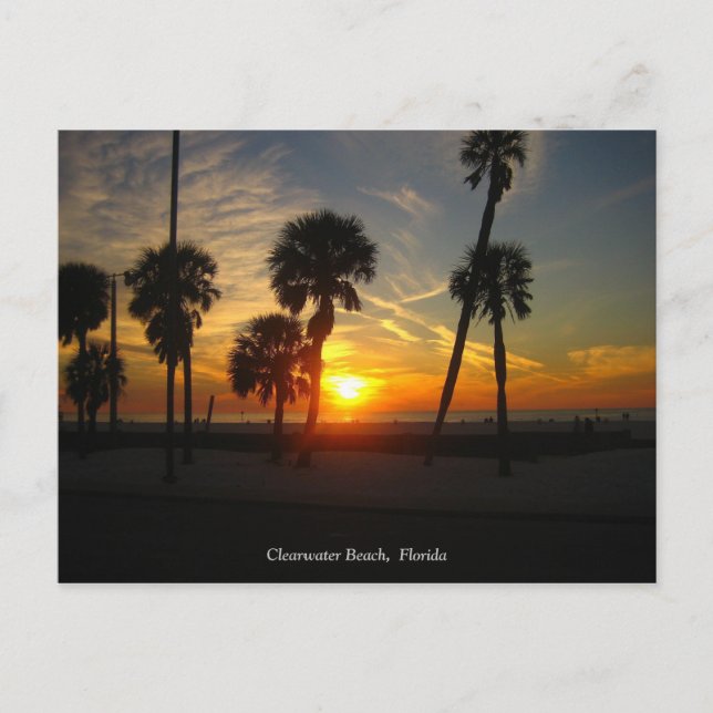 Postal Postcarta de Clearwater Beach Sunset (Anverso)