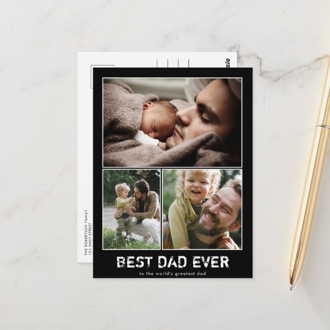 Postal Postcarta de Collage de fotos del tercer día del p (Anverso/Reverso In Situ)