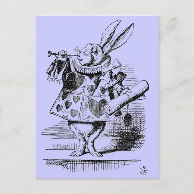 Postal Postcarta de conejo (Anverso)