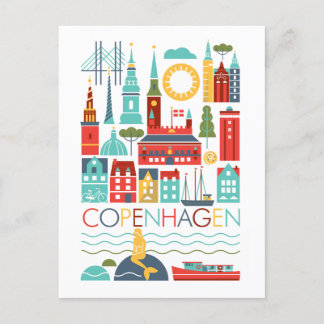 Postal Postcarta de Copenhague