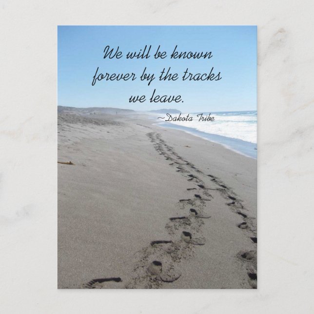 Postal Postcarta de cotización de la tribu Dakota (Anverso)