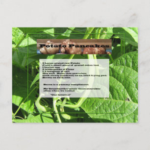 Postal Postcarta de crepes de papa