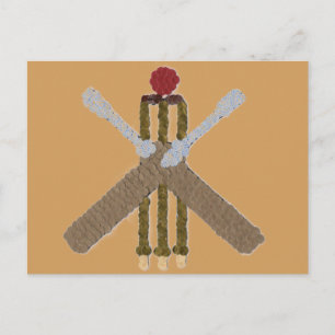 Postal Postcarta de cricket