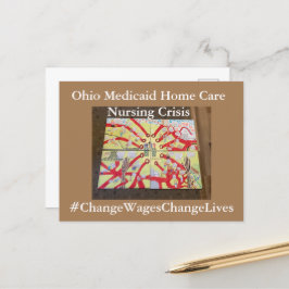 Postal Postcarta de crisis de Enfermería de Ohio