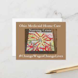Postal Postcarta de crisis de Enfermería de Ohio