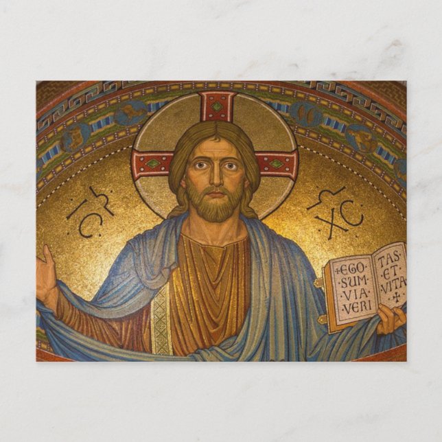 Postal Postcarta de Cristo Jesús bizantino (Anverso)