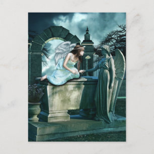 Postal Postcarta de curiosidad angélica