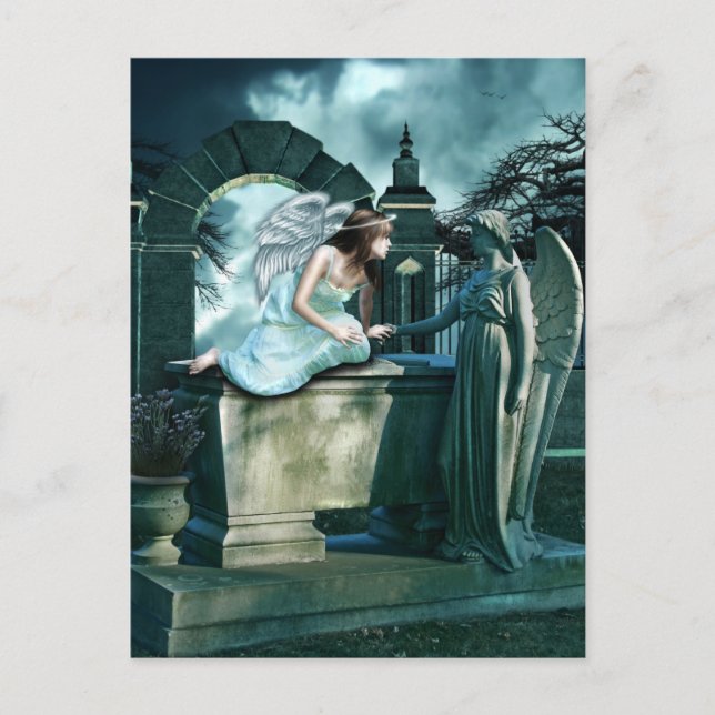 Postal Postcarta de curiosidad angélica (Anverso)