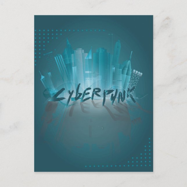 Postal Postcarta de Cyberpunk (Anverso)