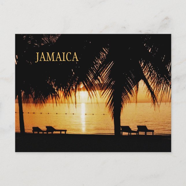 Postal Postcarta de despedida de Jamaica (Anverso)
