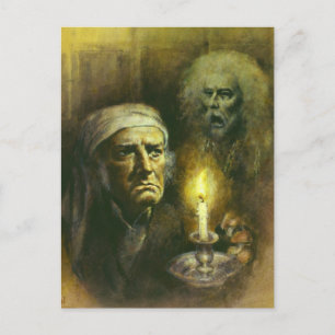 Postal Postcarta De Desplazamiento Y Fantasma