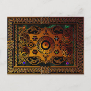 Postal Postcarta de diseño celta