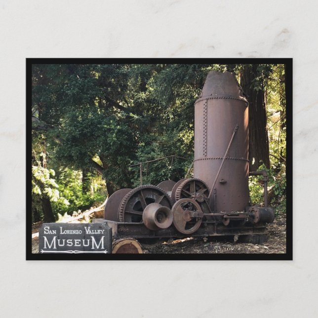 Postal Postcarta de donkey al vapor (Anverso)