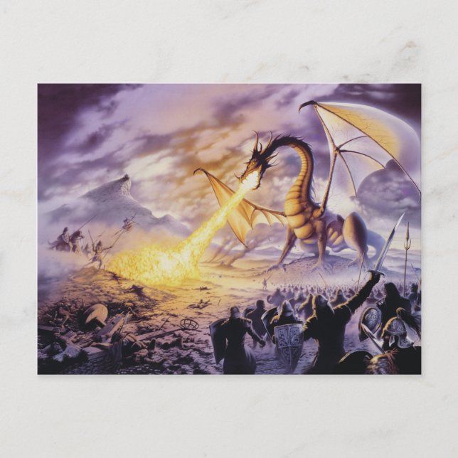 Postal Postcarta de Dragon Battle (Anverso)