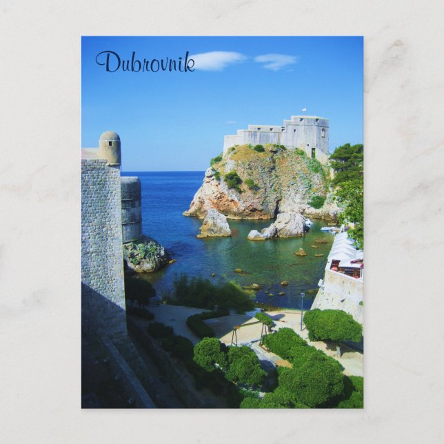 Postal Postcarta de Dubrovnik Croacia (Anverso)