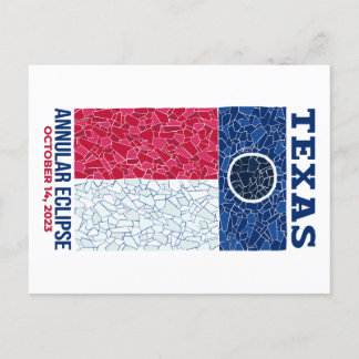 Postal Postcarta de eclipse anual de Texas