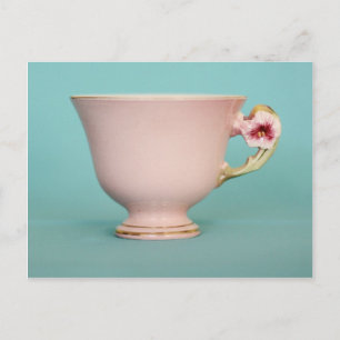 Postal Postcarta de enseñanza rosa