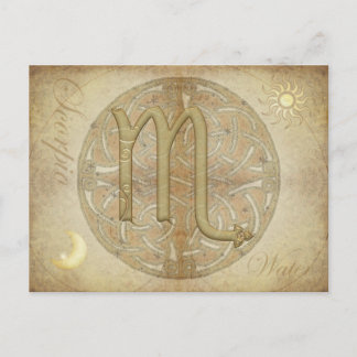 Postal Postcarta de Escorpio de Rótulo Zodiaco