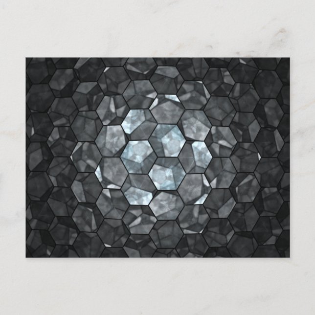 Postal Postcarta de espejo fractal (Anverso)